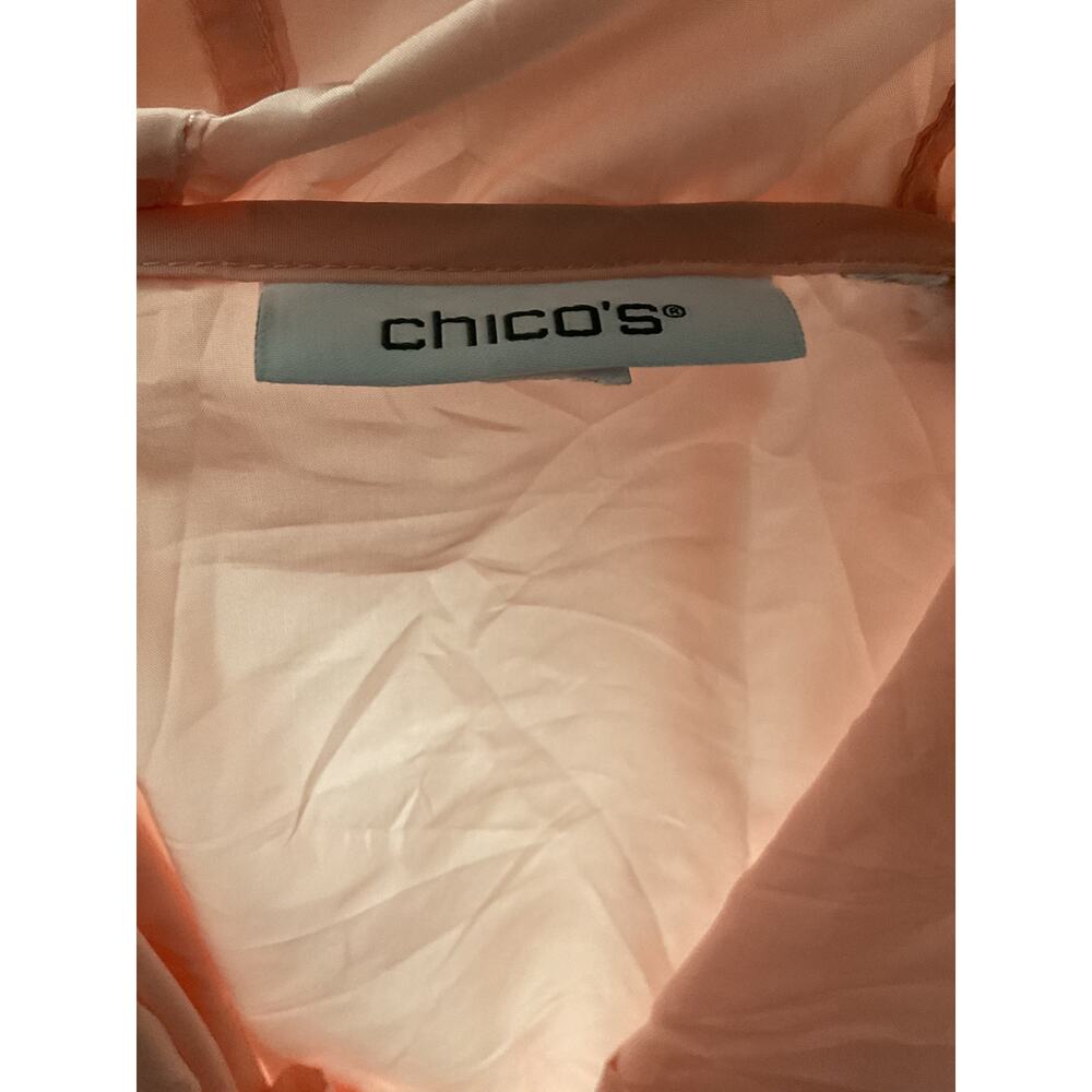 Chico's Orange Polyester Women's Xl Basic Jacket - image 3